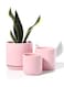 lower Pot with Drainage Holes and Saucers Plants Indoor Modern Home Decor Ceramic Flower Pots Indoor Bonsai Container-Medium