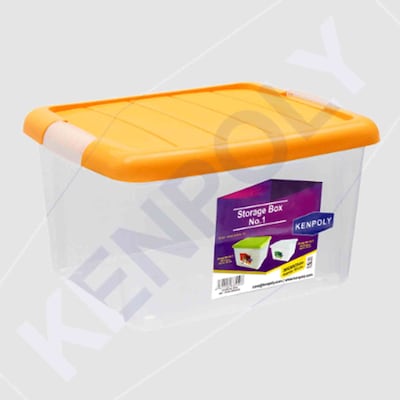 KEN. STORAGE BOX NO.1 CLEAR 18L