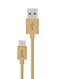 Budi Micro USB Charging Data Cable 1.2meter Mustard Yellow