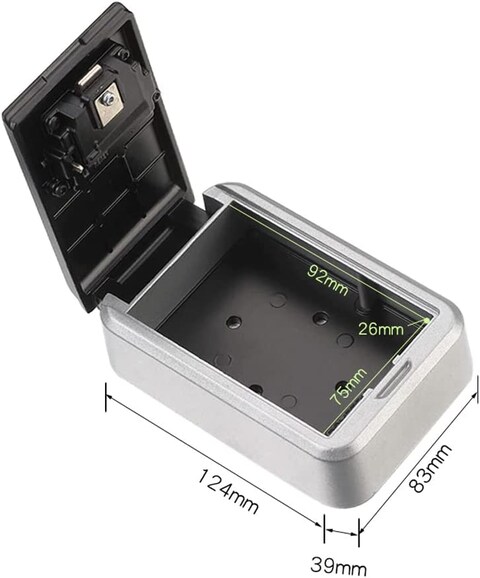 Rubik Key Storage Lock Box with 4-Digit Combination Lock Wall Mounted Outdoor and Indoor Safe Box for Home Hotel Office