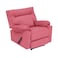 In House Velvet Rocking Recliner Chair - Dark Pink - NZ10