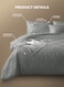 Parry Life 8 Pieces Set Includes 1 Comforter 260 x 240cm 2 Pillow Covers 2 Shawms 1 Bedsheet 2 Cushions