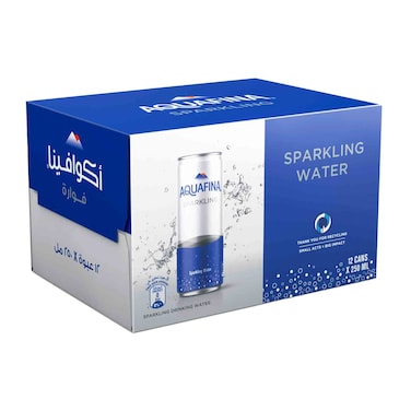 Aquafina Sparkling Water Can 250ml x12