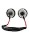 Generic Portable Rechargeable Hanging Neck Fan Black