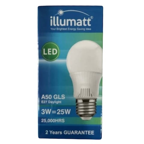 illuminate E27 LED Bulb 3W 1 Piece