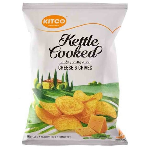 Kitco Kettle Cooked Chips Cheese And Chives Flavor 150 Gram