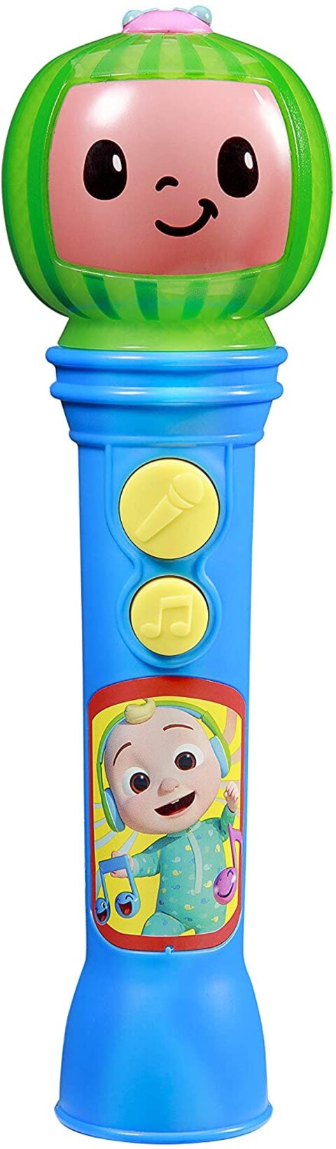 Ekids Cocomelon Toy Microphone For Kids, Musical Toddlers With Built-In Songs, Kids Designed Fans Of Toys And Gifts