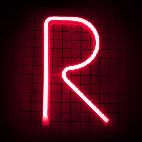 LED Neon Flex Letter Light R 30x20cm