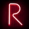 LED Neon Flex Letter Light R 30x20cm