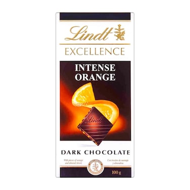 Lindt Excellence Dark Chocolate with Orange - 100 gm