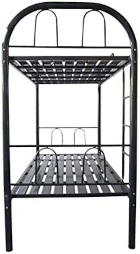 GALAXY DESIGN FURNITURE Steel Bunk Bed Double Layer Black Color 190 x 90 x 180 cm.No Installation included No Warranty.