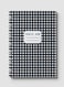 Lowha Spiral Notebook With 60 Sheets And Hard Paper Covers With Gingham Checks Design, For Jotting Notes And Reminders, For Work, University, School