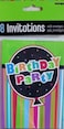 Birthday Stripes 8 Invitations