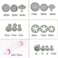 KKmoon-68pcs Cake Mold Set Plunger Fondant Cutter Cakes Biscute Cooking Molds for Cake Biscutes Decorating Tools Kit