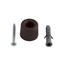 Hettich Small Rubber Door Stopper (Brown, 295 x 25 mm)