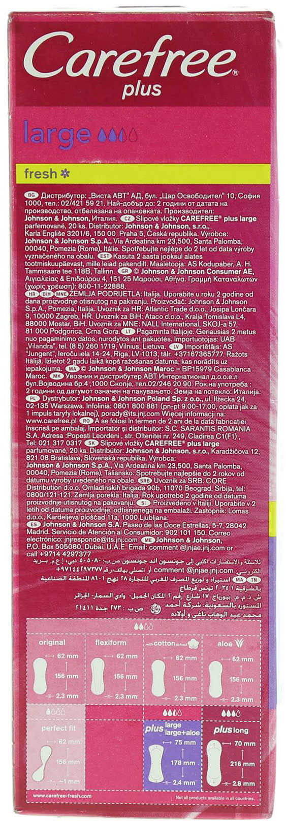 Carefree Plus Large Fresh 20 Pads product thumbnail 7