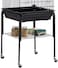 Egardenkart&reg; Bird Cage with Rolling Stand (Black, Square)
