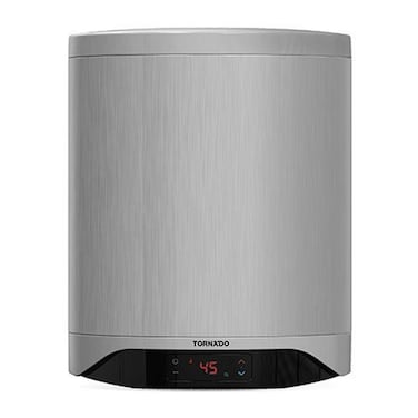 سخان مياه تورنيدو كهربائي ديجيتال - 40 لتر - سيلفر - TEEE-40DS