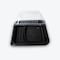 COSMOPLAST 50PCS DARK MEAL TRAY WITH LID 2 COMPARTMENT (PACK OF 5) 5x10