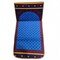 Fabienne Muslim Prayer Rug Printed with Back Support 55x110 cm Medical Prayer Mat Meditation Mat Luxury Ramadan and Eid Gift Mat Portable Strong Chair Sajadah Mat Blue/Purple