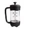 Biggdesign French Press Coffee and Tea Maker Borosilicate Glass Coffee Press Stainless Steel Filter Durable and Heat Resistant Black (350ml 11.8 oz 2 Cup)