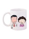 Bp Anime Chibi Maruko Chan Printed Mug White/Beige/Black Standard Size