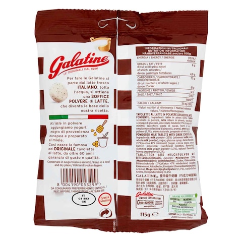 Sperlari Galatine Hard Candy Gluten Free Chocolate 115 Gram