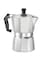 Generic 8-Angle Continental Moka Percolator Pot Silver/Black 8X8X15.5cm