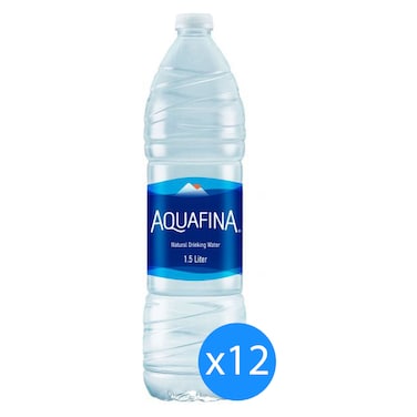 Aquafina Natural Drinking Water - 1.5Liter - 12 Pieces