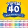 Crayola Ultra Clean Washable Markers, Kids Indoor Activities At Home, Broad Line, 40 Classic Colors