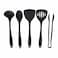 برستيج أدوات مطبخ بلاستيك سوداء5 قطع 