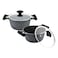 Prestige Essentials Cookware Set Black 9 PCS