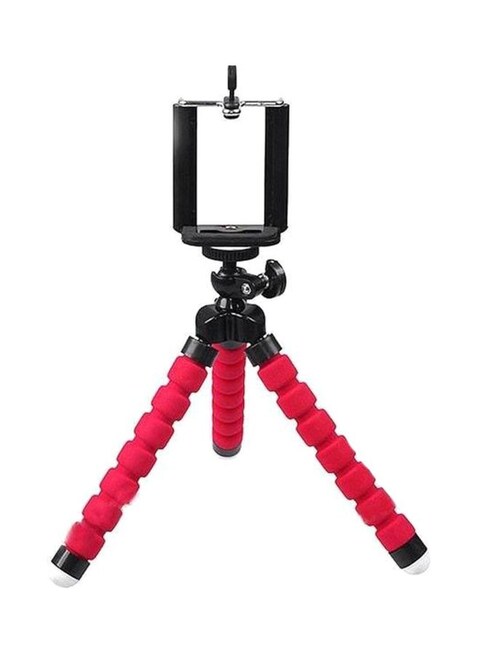 Generic - Mini Tripod With Mount Bracket Red/Black