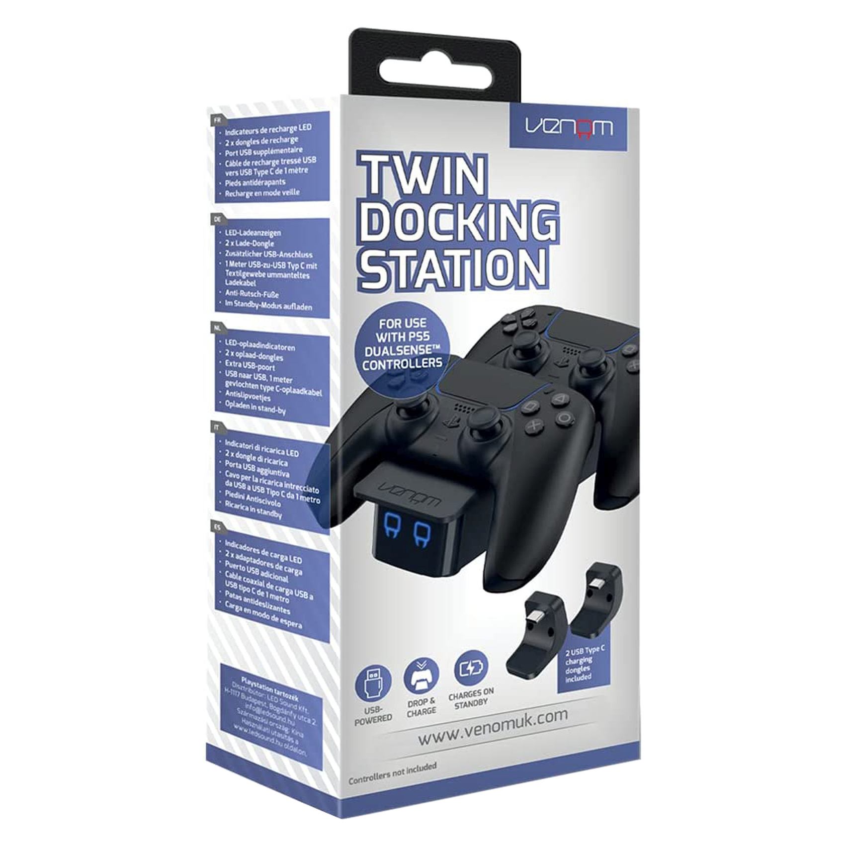 Venom Twin Docking Station For PlayStation 5 Black