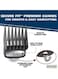 WAHL - Elite Pro High Performance Hair Clipper Kit Black/Silver 9.08x9.94x2.93inch