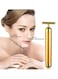 Generic 25K Vibration Facial Roller Massager Stick Gold