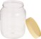 Lavish Clear Plastic Jar Container With Lid 500ml- 6 Units