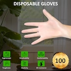 اشتري Generic-M 100PCS/Set Plastic Gloves Disposable Gloves for Laboratory Factory Home Cleaning Beauty Salon Dental Gloves في الامارات