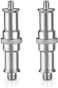 Coopic 2 Pieces Standard 1/4 To 3/8 Inch Metal Male Convertor Threaded Screw Adapter Spigot Stud For Studio Light Stand, Hotshoe/Coldshoe Adapter, Ball Head, Wireless Flash Receiver, Trigger