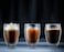 2-Piece Double Wall Insulated Glass Set - Juice Tea Espresso Cappuccino Latte Cups 12Oz 350ml