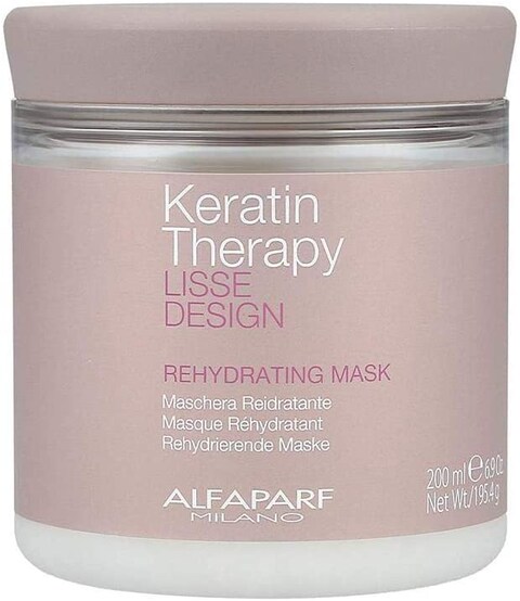 Alfaparf Milano Lisse Design Keratin Therapy Rehydrating Mask 200ml,Beige