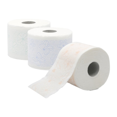 Carrefour Supreme Comfort Toilet Paper Roll White 4 Ply 163 Sheets Pack of 4