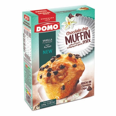 Domo Muffin Mix Vanilla &amp; Chocolate Chips 336GR