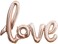Party Time Giant Rose Gold 108cm Love Cursive Foil Balloon Anniversary Weddings Bachelorette Valentines Party Decoration