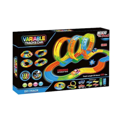 Power Joy Magic Track Mega Pack Variable Car Multicolour Pack of 142