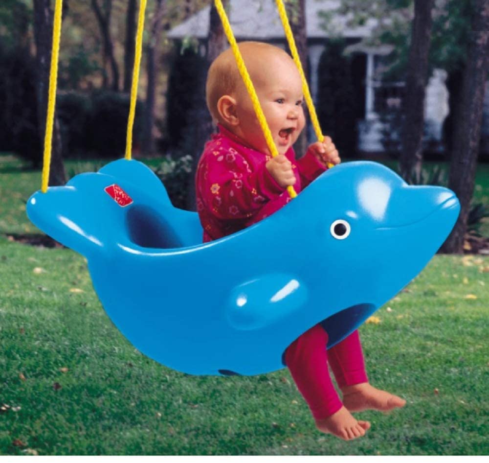 RBWTOYS  Swing with Fish Shape Seat, Playset for Kids.  RW-13127.  Yellow
