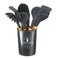Cooking Doll 12 Pcs Wooden Silicone Cooking Set Colour Gray