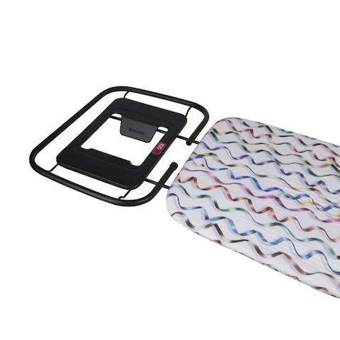 Vibgyor Ironing Board with Cotton Cover, 8mm Pad, DC1979   Steel Frame   Iron Board with Cover Pad   Home Laundry Room Or Dorm Use   Adjustable Height