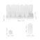 Decdeal - 12pcs/set Rechargeable LED Flickering Flameless Candles Tealight Candles Lights with Frosted Cups Charging Base Yellow Light AC100-240V