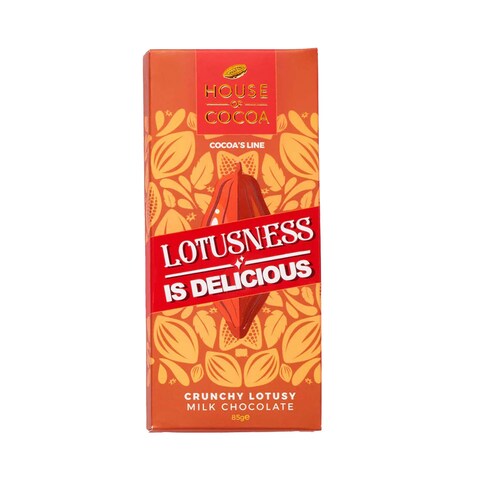 House Of Cocoa Lotus Milk Chocolate Bar - 85 gram